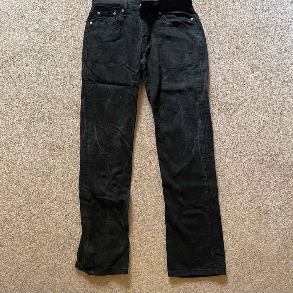 Men's Levi Strauss Black Straight Jeans